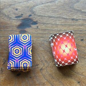 Vintage Mini Colorful Geometric Pattern Playing Cards
